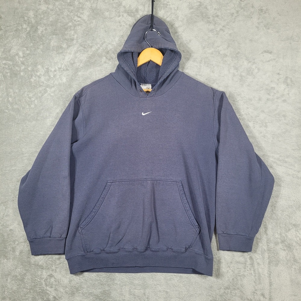 Vintage 90's Nike Center Swoosh Hoodie Sweatshirt Faded Size M USA Travis Scott